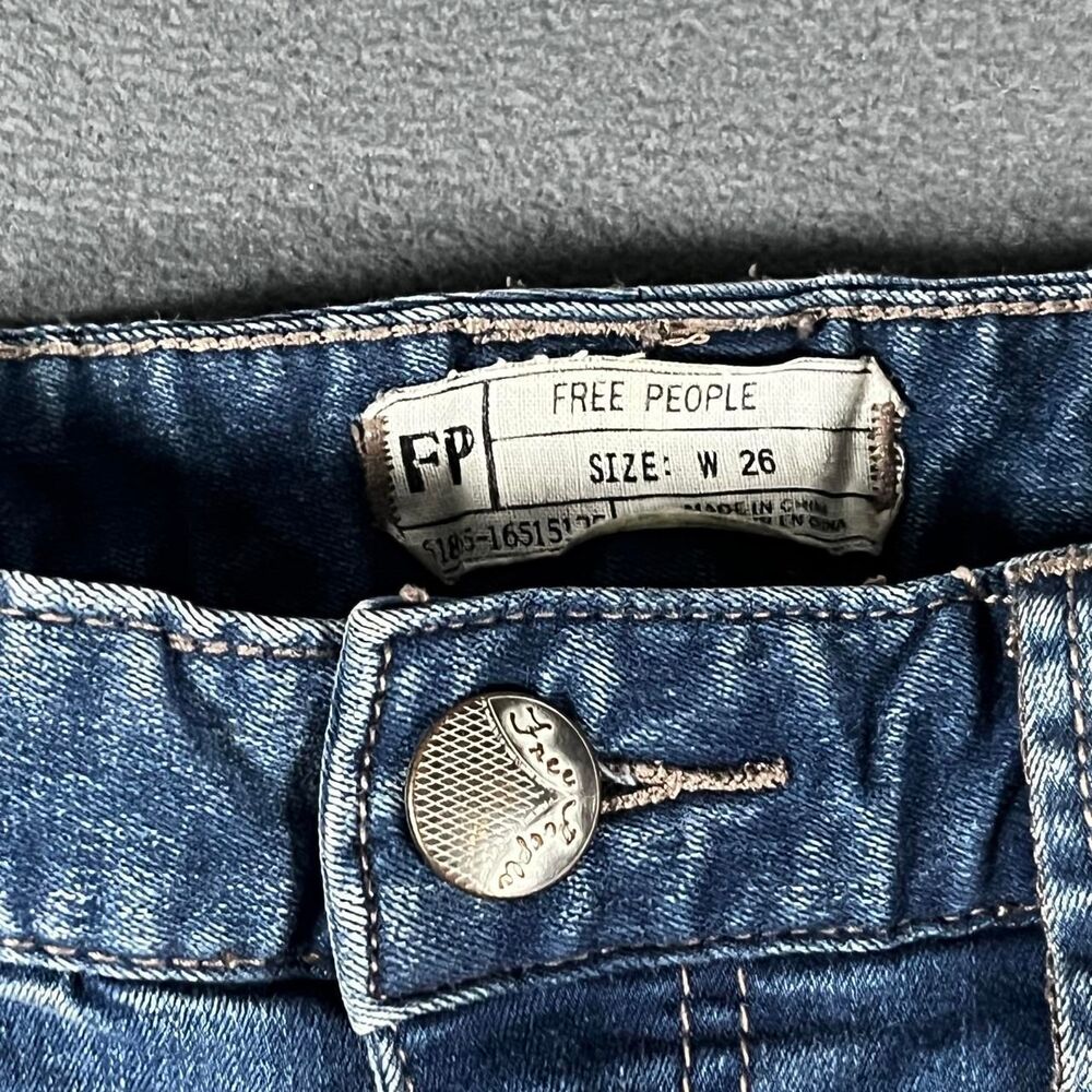 Free-people Women's Blue and Navy Jeans - Picture 5 of 5